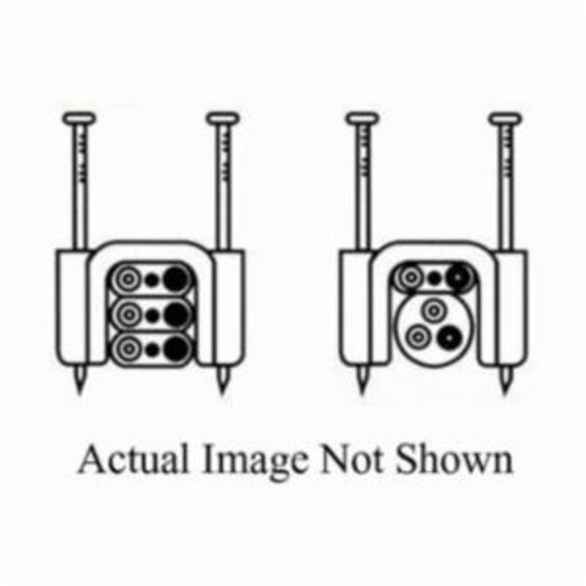 Handy Straps RA-1588/3 Insulated Cable Strap With Nail, 1/2 in Cable, Fastened Mount, Plastic